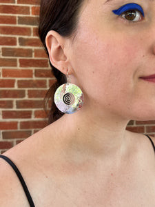 Spiral Disc Earrings