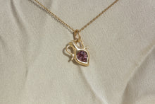 Load image into Gallery viewer, MAUVE GARNET AMPHORA PENDANT