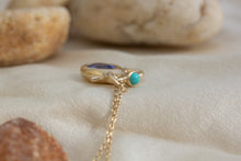 Load image into Gallery viewer, TANZANITE | TURQUOISE AMPHORA PENDANT