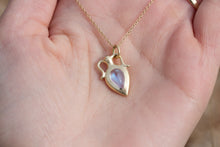 Load image into Gallery viewer, MOONSTONE | DIAMOND AMPHORA PENDANT