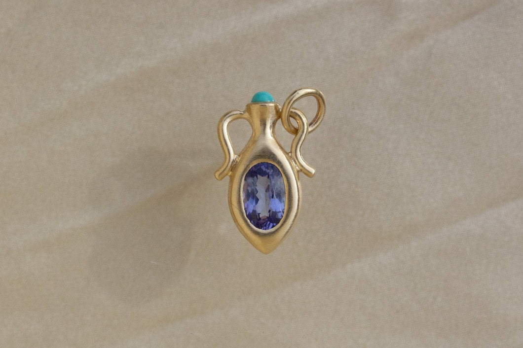 TANZANITE | TURQUOISE AMPHORA PENDANT