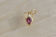 Load image into Gallery viewer, FUCHSIA GARNET AMPHORA PENDANT