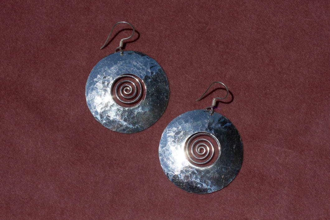 Spiral Disc Earrings