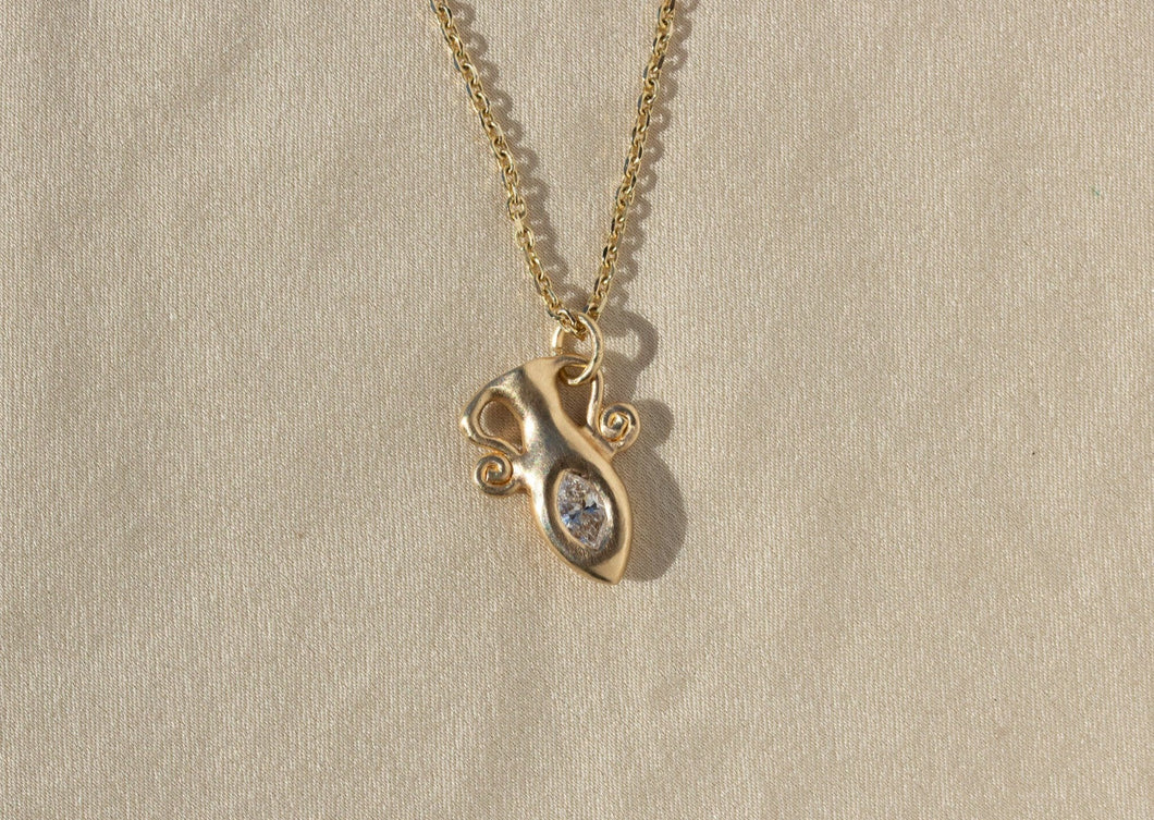 DIAMOND AMPHORA PENDANT